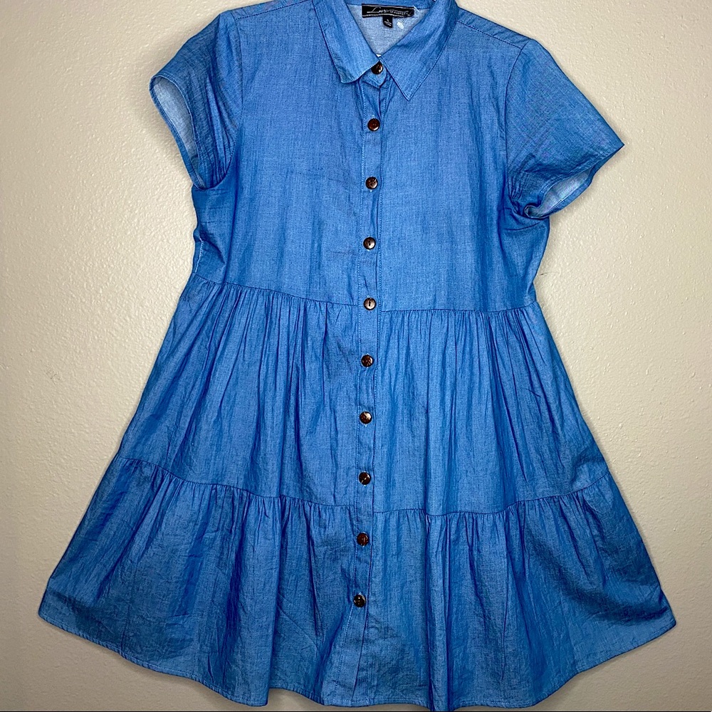 Jean button Up Dress
